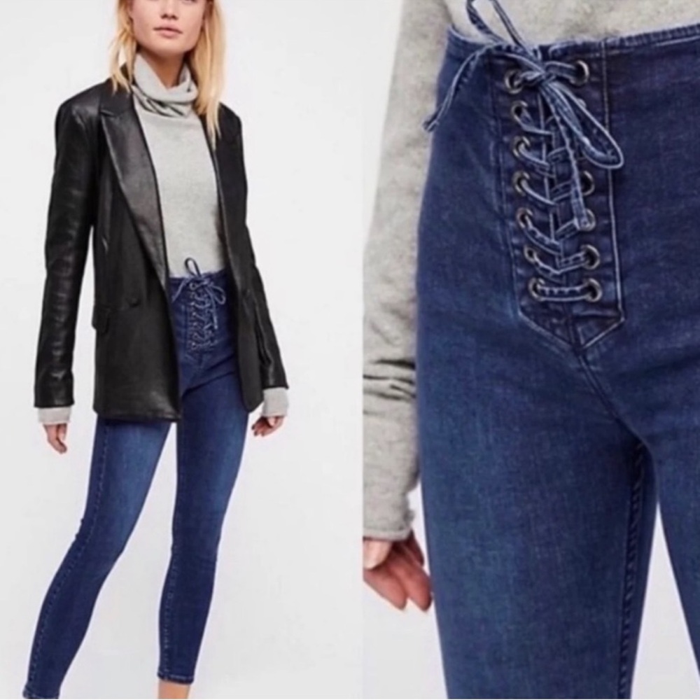 We The Free Lace up Skinny Jeans